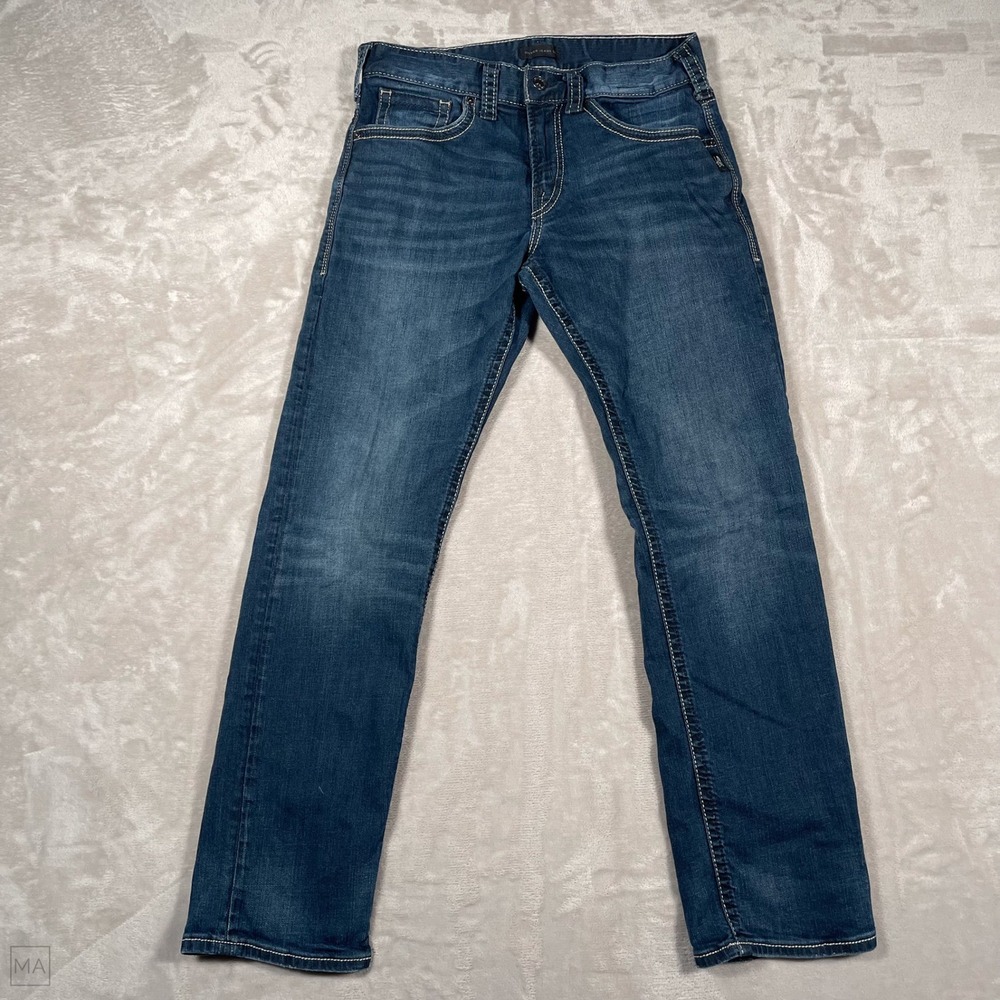 Silver Jeans Co. Men's Jeans Eddie Denim Relaxed Slim Straight Leg 31x32 Blue